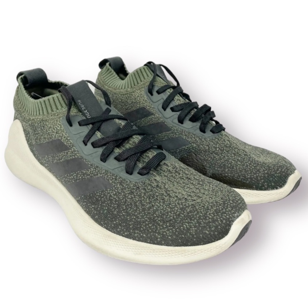 Adidas pure bounce sneaker casual shoes green white size 9.5